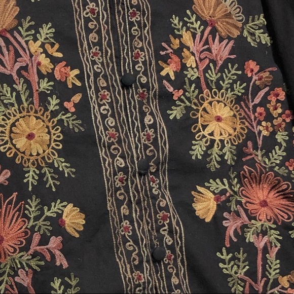 Embroidered folk jacket top - Picture 5 of 16